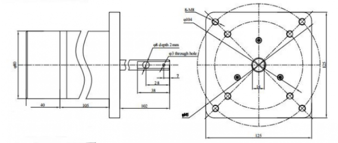 12VDC 48VDC / 230VAC มอเตอร์ BLDC แบบประหยัดสูงถึง 4000 รอบต่อนาที 0